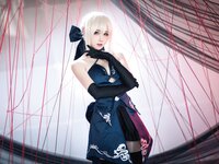 [Cosplay] 焖焖碳 FGO 黑呆 [30P-404MB]