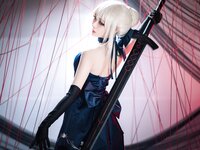 [Cosplay] 焖焖碳 FGO 黑呆 [30P-404MB]