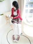[Cosplay] Lin Shuci 林书辞 - Xiao Bing Uniform Doll Face Double Pigtails 【小冰】制服娃娃脸可爱双马尾粉嫩肥美