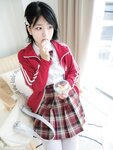 [Cosplay] Lin Shuci 林书辞 - Xiao Bing Uniform Doll Face Double Pigtails 【小冰】制服娃娃脸可爱双马尾粉嫩肥美