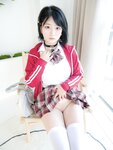 [Cosplay] Lin Shuci 林书辞 - Xiao Bing Uniform Doll Face Double Pigtails 【小冰】制服娃娃脸可爱双马尾粉嫩肥美