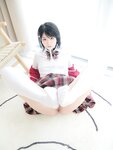 [Cosplay] Lin Shuci 林书辞 - Xiao Bing Uniform Doll Face Double Pigtails 【小冰】制服娃娃脸可爱双马尾粉嫩肥美