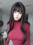 [Cosplay] 女主K 红色毛衣的丰满妹妹 [103P-727.31MB]