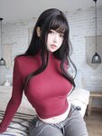 [Cosplay] 女主K 红色毛衣的丰满妹妹 [103P-727.31MB]