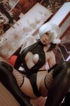 [Cosplay] Nyako喵子 2b同人旗袍 [43P-196MB]