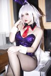 [Cosplay] 洛璃LoLiSAMA FGO 黑贞兔子 [42P1V-752MB]
