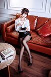 [Cosplay] 羽生三未 半透皮裙OL [32P-407MB]