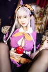 [Cosplay] 羽生三未 万圣黑丝女仆 [37P-1.56GB]