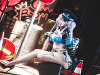 [Cosplay] 宮本桜 交错战线 刃齿 女警 [22P-380MB]