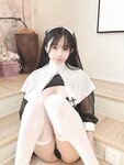 [Cosplay] 桜井宁宁 白丝修女 自拍 [40P2V-438MB]