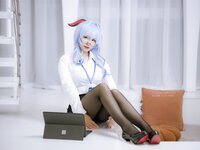 [Cosplay] Nyako喵子 原神 甘雨OL [79P-589MB]