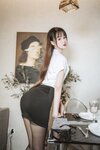 [Cosplay] 羽生三未 黑丝包臀OL [40P-658MB]
