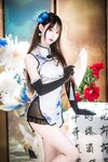 [Cosplay] 羽生三未 瓶儿 青花瓷旗袍 [25P-307MB]