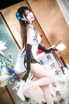 [Cosplay] 羽生三未 瓶儿 青花瓷旗袍 [25P-307MB]