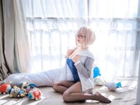 [Cosplay] 阿半今天很开心 FGO 玛修 同人体操服 [20P-162MB]