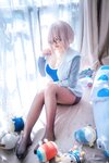 [Cosplay] 阿半今天很开心 FGO 玛修 同人体操服 [20P-162MB]