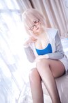 [Cosplay] 阿半今天很开心 FGO 玛修 同人体操服 [20P-162MB]