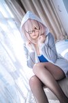 [Cosplay] 阿半今天很开心 FGO 玛修 同人体操服 [20P-162MB]