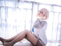 [Cosplay] 阿半今天很开心 FGO 玛修 同人体操服 [20P-162MB]