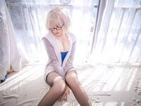 [Cosplay] 阿半今天很开心 FGO 玛修 同人体操服 [20P-162MB]