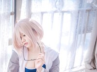 [Cosplay] 阿半今天很开心 FGO 玛修 同人体操服 [20P-162MB]