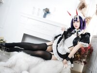 [Cosplay] 羽生三未 FGO 酒吞童子女仆 [20P-148MB]