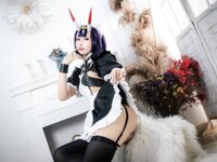 [Cosplay] 羽生三未 FGO 酒吞童子女仆 [20P-148MB]