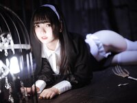 [Cosplay] Kyokyo沉迷汉堡王(陆卿卿) 修女 [16P-209MB]