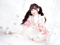 [Cosplay] Kyokyo沉迷汉堡王(陆卿卿) 粉白皮女仆 [20P-133MB]
