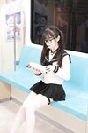 [Cosplay] 可可小白兔 電車上の女高中生