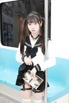[Cosplay] 可可小白兔 電車上の女高中生