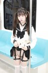 [Cosplay] 可可小白兔 電車上の女高中生