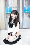 [Cosplay] 可可小白兔 電車上の女高中生