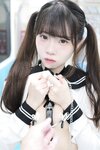 [Cosplay] 可可小白兔 電車上の女高中生