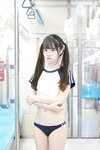 [Cosplay] 可可小白兔 電車上の女高中生