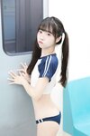 [Cosplay] 可可小白兔 電車上の女高中生