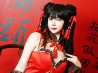 [Cosplay] 亚马逊鲶鱼 时崎狂三 旗袍 [25P1V-546MB]