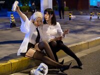 [Cosplay] 皮皮奶可可爱了啦 &穆零Mu0 百合OL [51P-668MB]