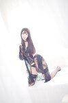 [Cosplay] 源纱希喵喵喵 黑色内衣 罩衫[17P-129MB]