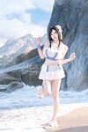 [Cosplay] Yiko湿润兔 2025泳装限定作 海边假日 蒂法 [80P-2.15GB]