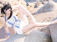 [Cosplay] Yiko湿润兔 2025泳装限定作 海边假日 蒂法 [80P-2.15GB]