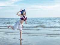 [Cosplay] 二佐Nisa 碧蓝航线 柴郡泳装 [30P-291MB]