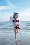 [Cosplay] 二佐Nisa 碧蓝航线 柴郡泳装 [30P-291MB]