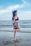 [Cosplay] 二佐Nisa 碧蓝航线 柴郡泳装 [30P-291MB]