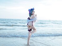 [Cosplay] 二佐Nisa 碧蓝航线 柴郡泳装 [30P-291MB]