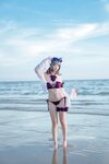 [Cosplay] 二佐Nisa 碧蓝航线 柴郡泳装 [30P-291MB]
