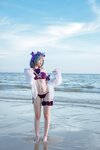 [Cosplay] 二佐Nisa 碧蓝航线 柴郡泳装 [30P-291MB]