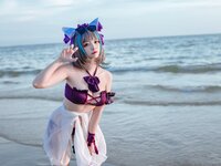 [Cosplay] 二佐Nisa 碧蓝航线 柴郡泳装 [30P-291MB]