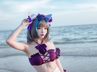 [Cosplay] 二佐Nisa 碧蓝航线 柴郡泳装 [30P-291MB]