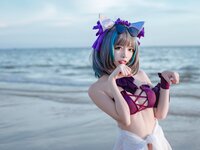 [Cosplay] 二佐Nisa 碧蓝航线 柴郡泳装 [30P-291MB]